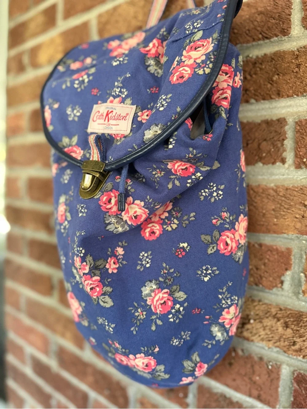 Cath Kidston Blue Floral Backpack